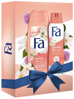 Zestaw dla kobiet Fa divine moments żel pod prysznic 250 ml + dezodorant w sprayu 150 ml (3838824397542)