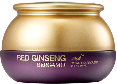 Крем для обличчя від зморшок Bergamo Red Ginseng Wrinkle Care Cream з червоним жень-шенем 50 мл (8809180018216)