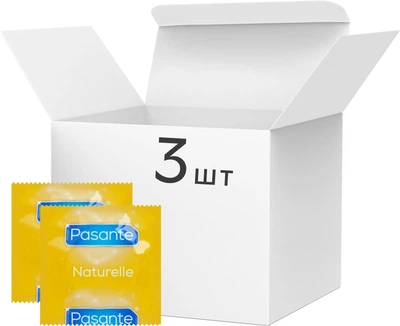 Презервативи Pasante Naturelle Анатомічні 3шт (ROZ6400229668)