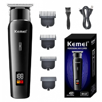 Тример для стрижки бороды Kemei KM-1113 Черный