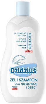 Żel i szampon dla niemowląt i dzieci Dzidziuś Ultra delikatny 500 ml (5900133005079)
