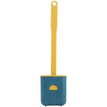 Гнучка силіконова щітка для унітазу з тримачем Cleaner Long Handle 385