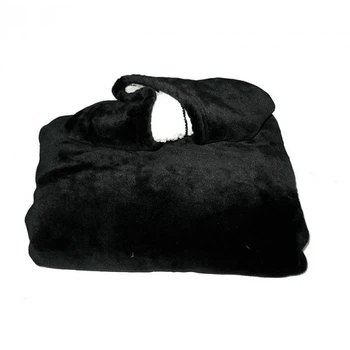 Толстовка плед Huggle Hoodie, Чорний One Size