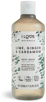 Żel pod prysznic I Love Naturals Lime Ginger and Cardamon 500 ml (5060351549769)