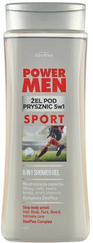 Żel pod prysznic 5 w 1 Joanna Power Men Sport 300 ml (5901018020972)