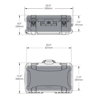 Кейс 935 case (пена + LIDO) - Silver