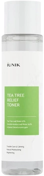 Тонік iUNIK Tea Tree Relief Toner заспокійливий засіб з екстрактом чайного дерева 200 мл (8809429956682 / 8809728080194)