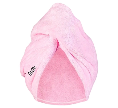 Turban do włosów Glov Soft Hair Wrap miękki różowy (5907440742383)