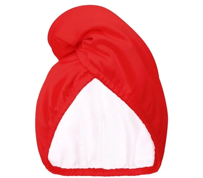 Тюрбан для волосся Glov Satin Towel Wrap двусторонний сатин червоний (5907440743595)
