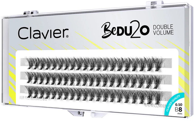 Kępki rzęs Clavier BeDU2O Double Volume 8 mm (5907996053629)