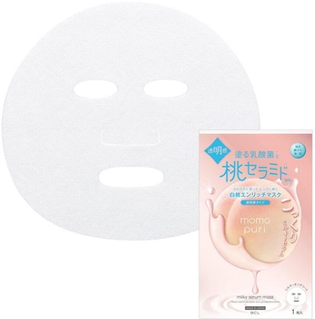 Maska nawilżająca do twarzy BCL Momopuri Milky Serum Mask żelowa 19 ml (4745090047516)