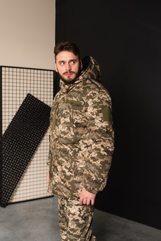 Куртка-бушлат военная мужская тактическая ВСУ (ЗСУ) Пиксель 8729 52 размер