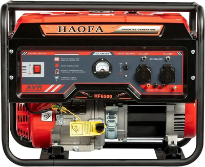 Генератор бензиновий HAOFA HF6500 5/5,5 кВт однофазний AVR