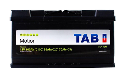 Аккумулятор TAB Motion AGM Стационар 100 Ah/12V