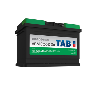 Аккумулятор TAB AGM 70 Ah/12V "0" (+ справа)