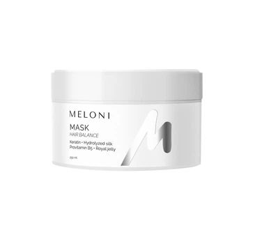 Восстанавливающая маска MELONI с кератином и гидролизатом шелка MASK HAIR BALANCE 250 мл MLN006