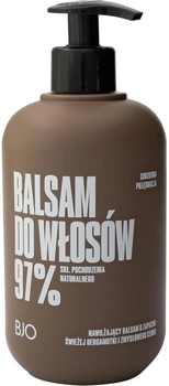Nawilżający balsam do włosów BJO Bergamotka & Cedr o zapachu świeżej bergamotki i zmysłowego cedru 500 ml (5903949444018)
