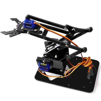 Роботизированная рука BauTech DIY для Arduino R3, акрил высокой твердости Черный (1007-474-01)