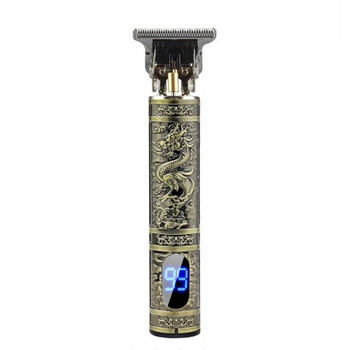 Професійний чоловічий тример для стрижки з LED-дисплеєм Hiena Vintage T9 Dragon