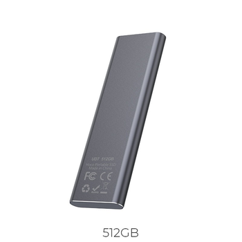 Внешний накопитель SSD HOCO UD7 с разъемом Type-C Extreme speed portable 512GB |USB3.1| Grey