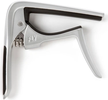 Каподастр для акустической гитары Dunlop 63CSC Trigger Fly Capo Curved - Satin Chrome