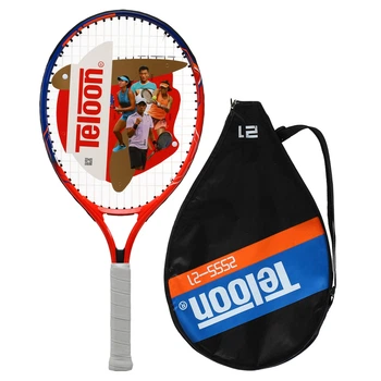 Ракетка для большого тенниса детская Teloon Tennis 2555-21 с чехлом 5-6 лет Red-Blue