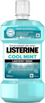 Ополіскувач для ротової порожнини Listerine Cool Mint з м'яким смаком 500 мл (3574660721928)