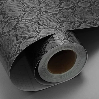 Пленка самоклеющаяся Luxon под кожу Питона 30х152 см Графитовый (106)