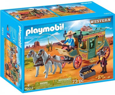 Zestaw figurek do zabawy Playmobil Dyliżans z Dzikiego Zachodu (4008789700131)