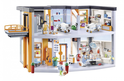 Ігровий набір фігурок Playmobil City Life Large Furnished Hospital with Lift (4008789701909)