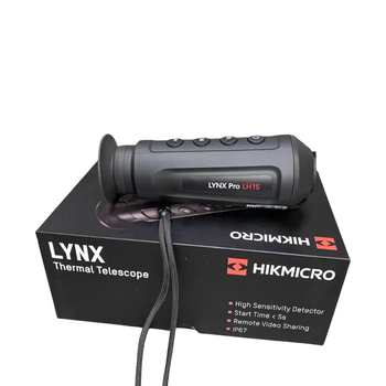 Тепловізійний монокуляр HIKVISION HikMicro LYNX Pro LH15, 384×288, 50 Гц, об'єктив 19 мм, LCOS 1280×960, Wi-Fi