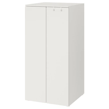 Гардероб IKEA ЗМОСТАД/ОПХУС, білий, білий, 60x57x123 см, 894.282.73