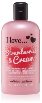 Крем для душу та ванни I Love Raspberry & Cream 500 мл (5060217188101)