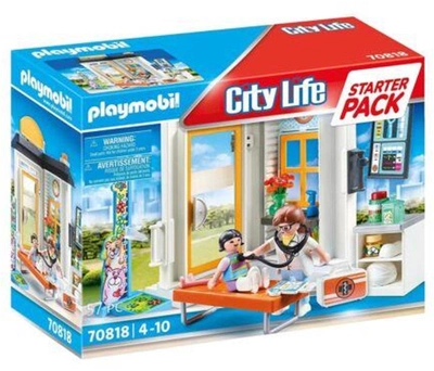Zestaw do zabawy Playmobil City Life 70818 Pediatra (4008789708182)