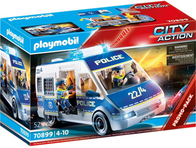 Zestaw figurek do zabawy Playmobil City Action Transporter policyjny ze światłem i dźwiękiem (4008789708991)