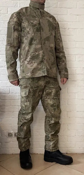 Тактична військова форма (військовий кітель, військові тактичні штани, ремінь) комуфляж олівія, розмір XXL