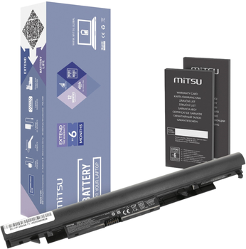 Акумулятор Mitsu для ноутбуків HP 250 G6 10.8V-11.1V 2200 mAh (5903050379322)