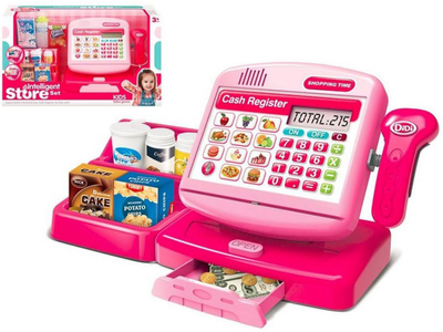 Ігровий набір Madej Pink cash register with calculator (5903631427961)