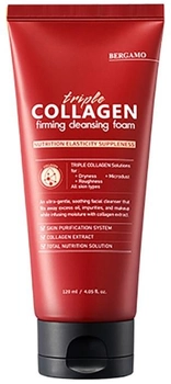 Очищувальна пінка для обличчя Bergamo Triple Collagen Firming Cleansing Foam 120 ml (8809414192804)