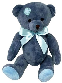 М'яка іграшка Tulilo Плюшевий ведмедик Сіро-блакитний 18 см (5904209892624)