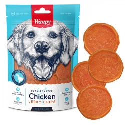Wanpy Chicken Jerky Chips ВАНПІ ЧІПСИ КУРЯЧІ В`ЯЛЕНІ ласощі для собак, 100 г