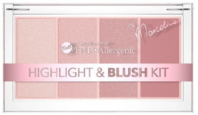 Палетка хайлайтерів та бронзерів для обличчя Bell Hypoallergenic Highlight & Blush Kit 20 г