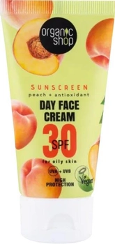 Сонцезахисний денний крем для обличчя Organic Shop 30 SPF для жирної шкіри 50 мл (4743318143293)