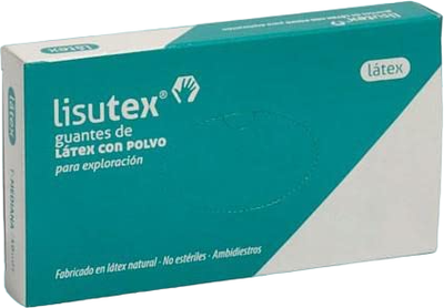 Rękawiczki medyczne Lisutex Guantes Latex T-Grande L 100 stz (8470001592989)