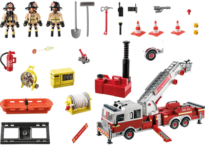 Ігровий набір фігурок Playmobil City Action Пожежна машина з підйомними сходами (4008789709356)