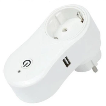 Розумна розетка з WiFi управлінням smart для розумного дому Вай-Фай розетка з USB Socket 6996