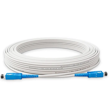 Патч-корд оптический SC/UPC-SC/UPC Белый LSZH, Singlemode G.657.А2 (SM) Flex, Simplex, 3мм - 40 м