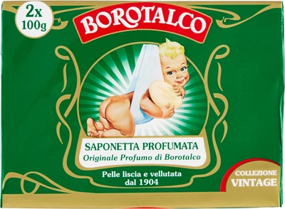 Упаковка туалетного мила Borotalco Collezione Vintage 2 шт х 100 г (8002410042597)