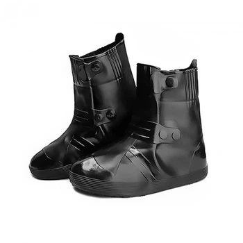 Бахилы на обувь резиновые от воды и грязи Lesko SB-108 S 34-35 Black (14998)