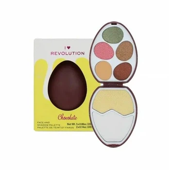 Палитра для макияжа Makeup Revolution Egg Face And Shadow Palette - Chocolate